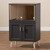 Baxton Studio Tobias Modern and Contemporary Dark Grey and Oak Brown Finished Kitchen Cabinet