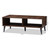 Baxton Studio Pierre Mid-Century Modern Brown and Dark Grey Finished Wood Coffee Table