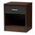 Baxton Studio Hansel Modern and Contemporary 1-Drawer Dark Brown and Dark Grey Finished Nightstand