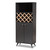 Baxton Studio Serafino Mid-Century Modern Dark Grey and Oak Finished Wood Wine Cabinet