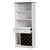 Baxton Studio Mattia Mid-Century Modern White and Walnut Finished Wood Wine Cabinet