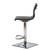 Baxton Studio Vanni Modern and Contemporary Black Faux Leather Upholstered Chrome-Finished Metal Adjustable Swivel Bar Stool
