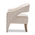 Baxton Studio Floriane Modern and Contemporary Beige Fabric Upholstered Lounge Chair