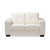 Baxton Studio Adalynn Modern and Contemporary White Faux Leather Upholstered Loveseat