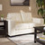 Baxton Studio Adalynn Modern and Contemporary White Faux Leather Upholstered Loveseat