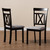 Baxton Studio Rosie Modern and Contemporary Grey Fabric Upholstered and Espresso Brown Finished Dining Chair Set