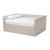 Baxton Studio Amaya Modern and Contemporary Light Beige Fabric Upholstered Daybed