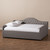 Baxton Studio Eliza Modern and Contemporary Grey Fabric Upholstered Daybed