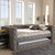 Baxton Studio Anabella Modern and Contemporary Grey Fabric Upholstered Daybed with Trundle