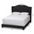 Baxton Studio Aden Modern and Contemporary Charcoal Grey Fabric Upholstered Bed