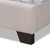 Baxton Studio Alesha Modern and Contemporary Beige Fabric Upholstered Bed