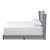 Baxton Studio Alesha Modern and Contemporary Grey Fabric Upholstered Bed