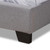 Baxton Studio Alesha Modern and Contemporary Grey Fabric Upholstered Bed