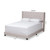 Baxton Studio Brady Modern and Contemporary Beige Fabric Upholstered Bed