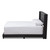 Baxton Studio Brady Modern and Contemporary Charcoal Grey Fabric Upholstered Bed
