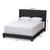 Baxton Studio Brady Modern and Contemporary Charcoal Grey Fabric Upholstered Bed