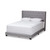 Baxton Studio Brady Modern and Contemporary Light Grey Fabric Upholstered Bed