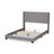 Baxton Studio Brady Modern and Contemporary Light Grey Fabric Upholstered Bed