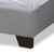 Baxton Studio Brady Modern and Contemporary Light Grey Fabric Upholstered Bed