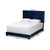 Baxton Studio Candace Luxe and Glamour Navy Velvet Upholstered Bed