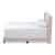 Baxton Studio Lisette Modern and Contemporary Beige Fabric Upholstered Bed