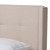 Baxton Studio Lisette Modern and Contemporary Beige Fabric Upholstered Bed