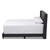 Baxton Studio Lisette Modern and Contemporary Charcoal Grey Fabric Upholstered Bed