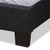 Baxton Studio Lisette Modern and Contemporary Charcoal Grey Fabric Upholstered Bed