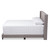 Baxton Studio Lisette Modern and Contemporary Grey Fabric Upholstered Bed