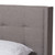 Baxton Studio Lisette Modern and Contemporary Grey Fabric Upholstered Bed