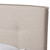 Baxton Studio Audrey Modern and Contemporary Light Beige Fabric Upholstered Bed