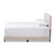 Baxton Studio Audrey Modern and Contemporary Light Beige Fabric Upholstered Bed