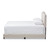 Baxton Studio Vivienne Modern and Contemporary Light Beige Fabric Upholstered Bed