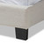Baxton Studio Vivienne Modern and Contemporary Light Beige Fabric Upholstered Bed