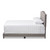 Baxton Studio Vivienne Modern and Contemporary Light Grey Fabric Upholstered Bed