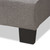 Baxton Studio Vivienne Modern and Contemporary Light Grey Fabric Upholstered Bed