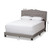 Baxton Studio Vivienne Modern and Contemporary Light Grey Fabric Upholstered Bed
