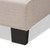 Baxton Studio Odette Modern and Contemporary Light Beige Fabric Upholstered Bed