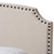 Baxton Studio Odette Modern and Contemporary Light Beige Fabric Upholstered Bed