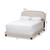 Baxton Studio Odette Modern and Contemporary Light Beige Fabric Upholstered Bed