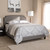 Baxton Studio Odette Modern and Contemporary Light Grey Fabric Upholstered Bed