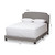 Baxton Studio Odette Modern and Contemporary Light Grey Fabric Upholstered Bed