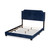 Baxton Studio Darcy Luxe and Glamour Navy Velvet Upholstered Bed