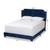 Baxton Studio Darcy Luxe and Glamour Navy Velvet Upholstered Bed