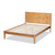 Baxton Studio Marana Modern and Rustic Natural Oak and Pine Finished Wood Platform Bed