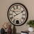 Baxton Studio Didier Vintage Style Matte Black Finished Wall Clock