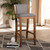 Baxton Studio Tiago Modern and Contemporary Gray Fabric Upholstered Wood Bar Stool Set