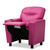 Baxton Studio Evonka Modern and Contemporary Magenta Pink Faux Leather Kids Recliner Chair