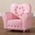 Baxton Studio Mabel Modern and Contemporary Pink Faux Leather Kids Armchair