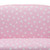 Baxton Studio Erica Modern and Contemporary Pink and White Heart Patterned Fabric Upholstered Kids 2-Seater Sofa